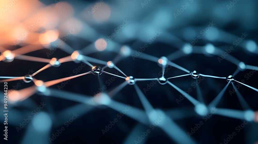 Poster intricate 3d grid depicting digital architecture of complex website backend development and futurist
