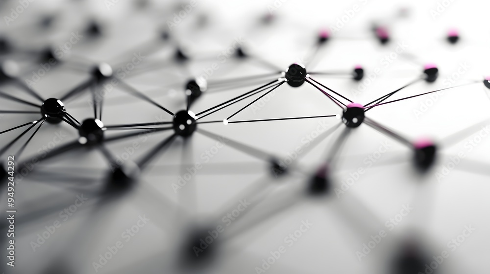 Poster minimalist 3d wireframe grid showcasing dynamic digital infrastructure