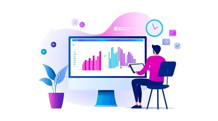 Tech Entrepreneur Optimizing Website for Maximum Online Visibility and Performance Analytics