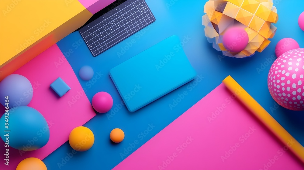 Poster elegant and captivating webpage design with vibrant hover effects and modernist aesthetics