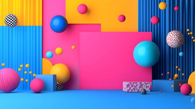 Elegant Modernist Webpage Design with Dynamic Interface and Vibrant Color Palette