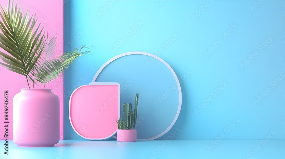 Poster sleek and futuristic minimalist website uiux interface design elements