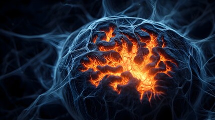 Dark Gothic Cathedral at Night with Detailed Medical Pumpkin Cross Section