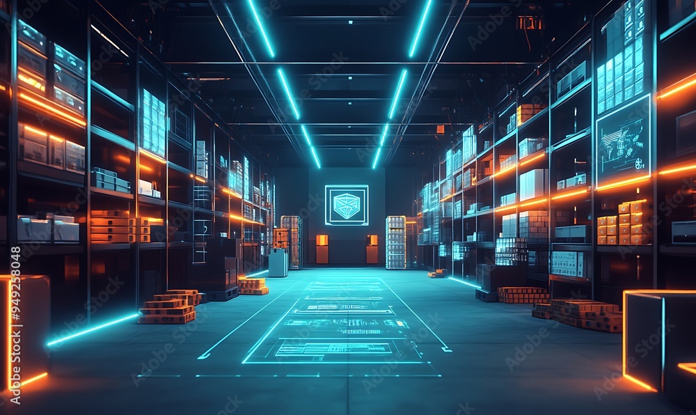 Poster smart inventory management system with ai and blockchain for global supply chain transparency