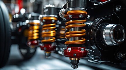 Suspension setup designed for drift performance in touge racing.