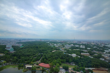 目下に広がる街の風景