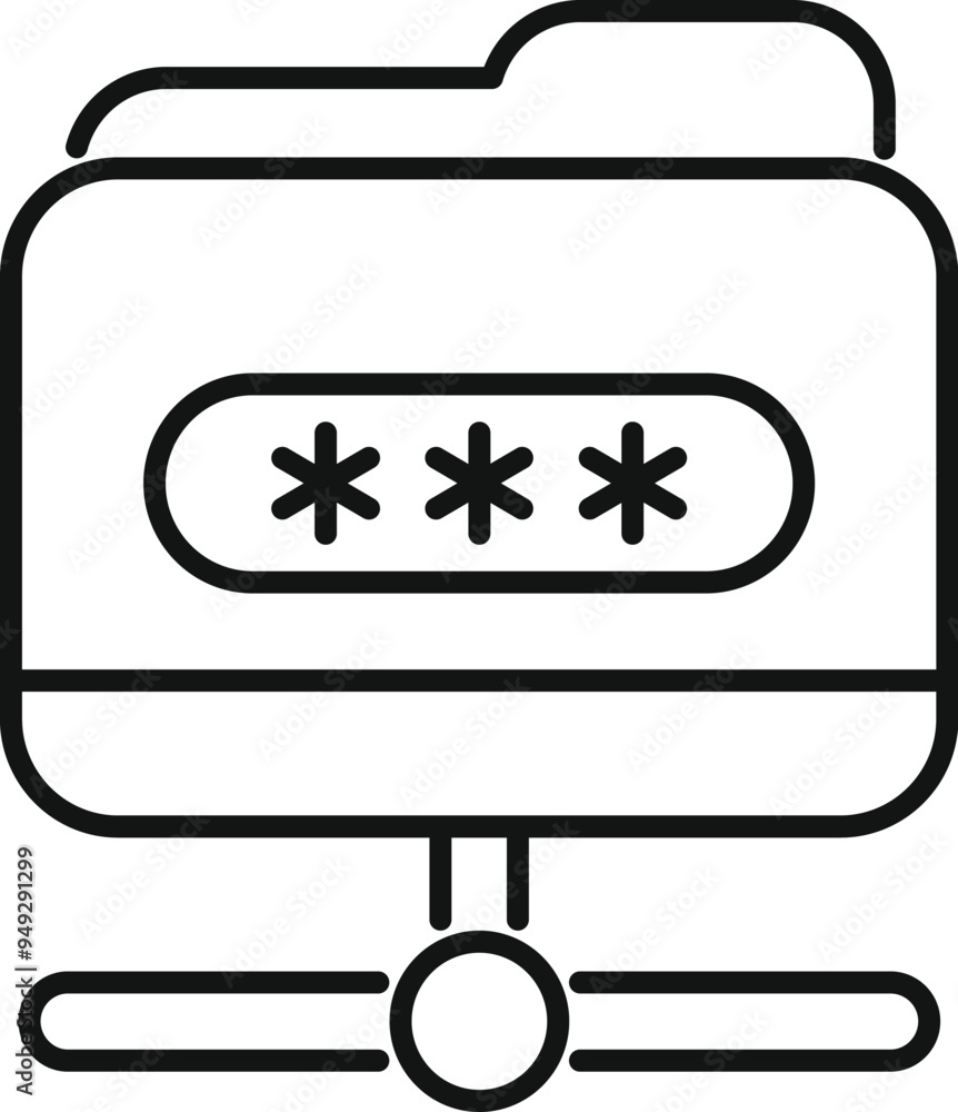 Poster folder is being shared over a network connection, with password protection for enhanced security