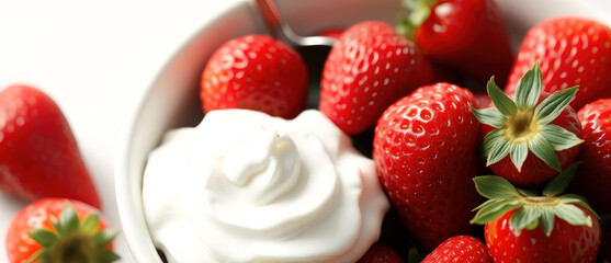 Fresh Strawberries and Whipped Cream