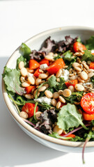 Fresh Salad with White Beans, Tomatoes and Herbs