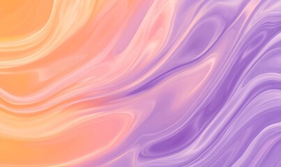 Obraz premium Vibrant purple and orange background with swirling patterns of liquid-like shapes, Generative AI