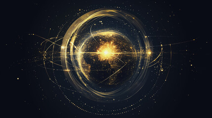 abstract network points, dot, earth's surface, digital background Innovation network points Earth's surface wave background Abstract digital wave background information technology background The backg