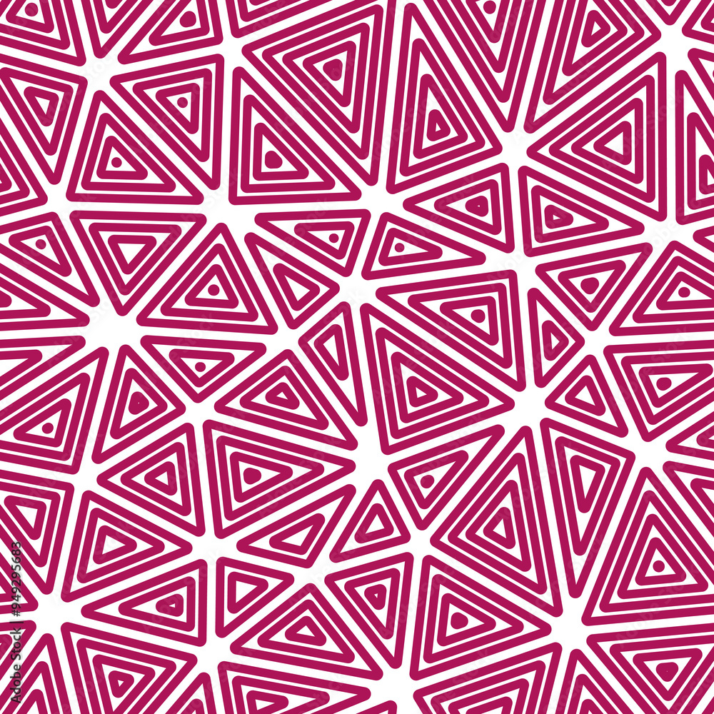 Poster mosaic background. multiple repeated inner triangles. large triangles size. solid color style. seaml