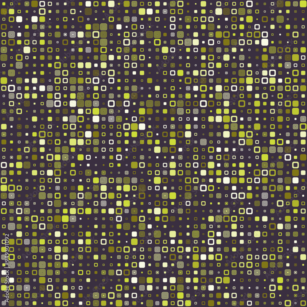 Aufkleber geometric shapes composition. various style rounded squares in multiple colors. earthy tones with su