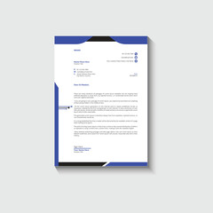 Business card letterhead design template corporate