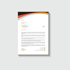 Business card letterhead design template corporate