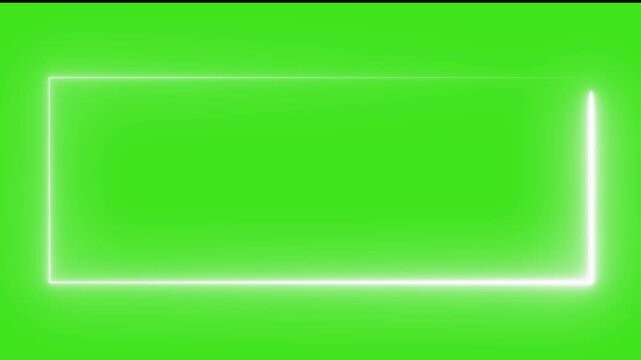Neon abstract rectangle shape line animation. abstract glowing neon rectangle frame animation green screen.
Abstract glowing square neon line rectangle frame beautiful motion.