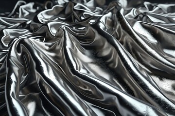 Fototapeta premium Metallic Fabric Drapery
