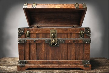 Vintage Wooden Chest