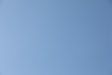 Picturesque view of clean light blue sky