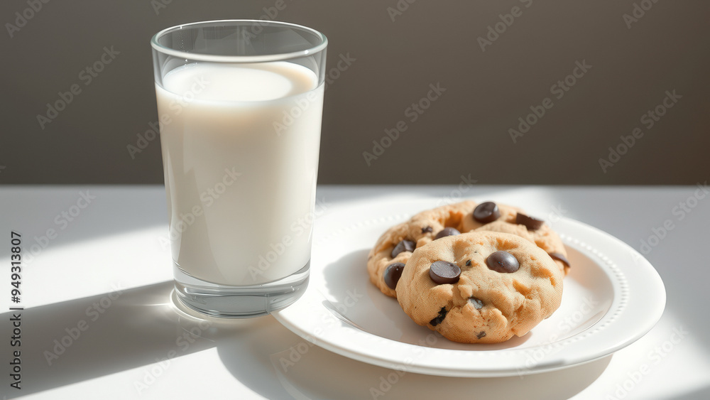 Wall mural Milk and Cookies