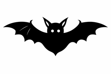 
Halloween bat. Black silhouette Halloween bat vector illustration, silhouette of halloween bats
