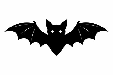 
Halloween bat. Black silhouette Halloween bat vector illustration, silhouette of halloween bats

