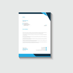 Business card letterhead design template corporate