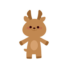 かわいいトナカイのイラスト