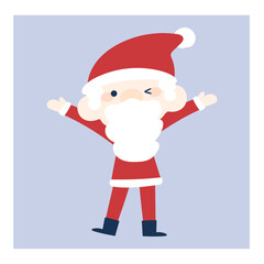 かわいいサンタさんのイラスト