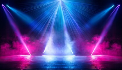 A magical night of fireworks lighting up the city skyline with northern lights in the background