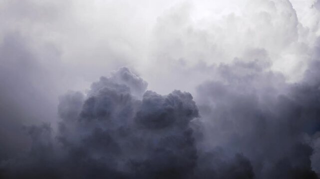 menacing sky with clouds