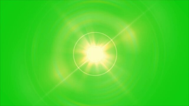 flashlight overlay, flashing light green screen, sunrise isolated on green screen background, 
Glowing sun on green screen background motion graphic effects. Atom rays on green screen.