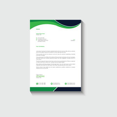 Business card letterhead design template corporate