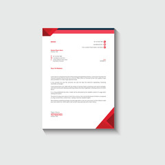 Business card letterhead design template corporate