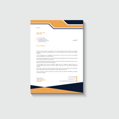 Business card letterhead design template corporate
