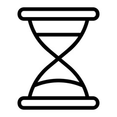 hourglass line icon