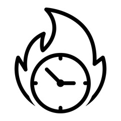 waste time line icon