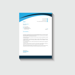 Business card letterhead design template corporate
