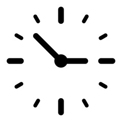 time glyph icon