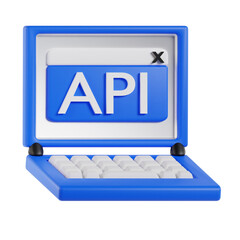 3D illustration of API