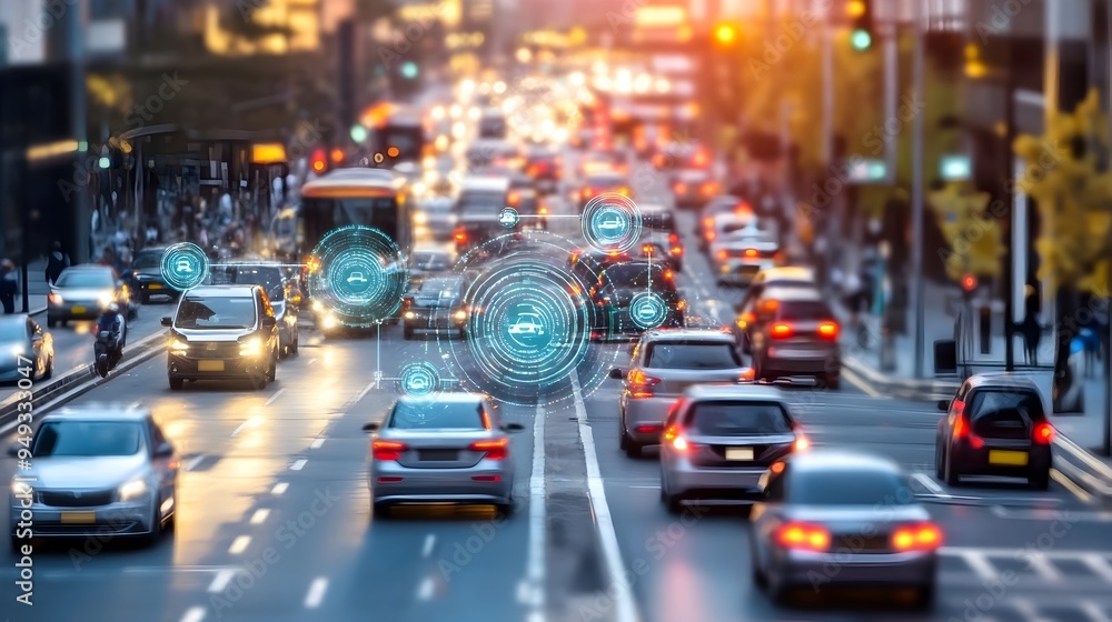 Poster iot powered traffic monitoring systems enhancing urban safety and efficiency intelligent sensors rea