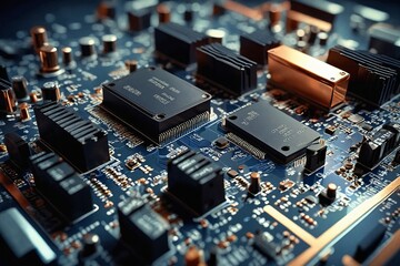 "Circuit Board Close-Up"