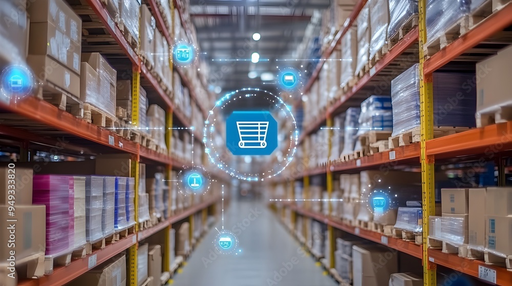 Poster real time inventory tracking and monitoring with iot enabled devices in a large scale distribution c