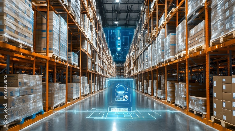 Poster real time inventory tracking with iot enabled devices in large distribution center automated invento
