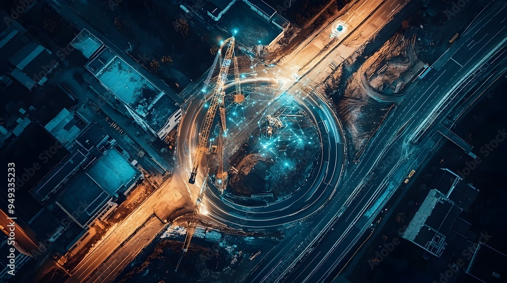 Poster harnessing the power of iot technology to improve the efficiency and productivity of a road construc