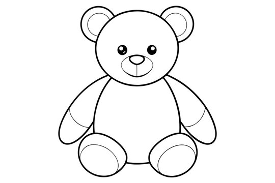 recommend clip art: Teddy bear line art vector, Cute teddy outline icon