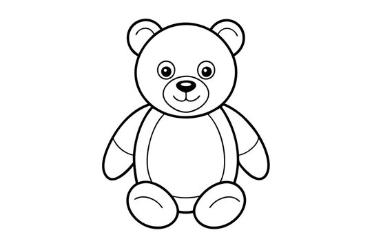 recommend clip art: Teddy bear line art vector, Cute teddy outline icon