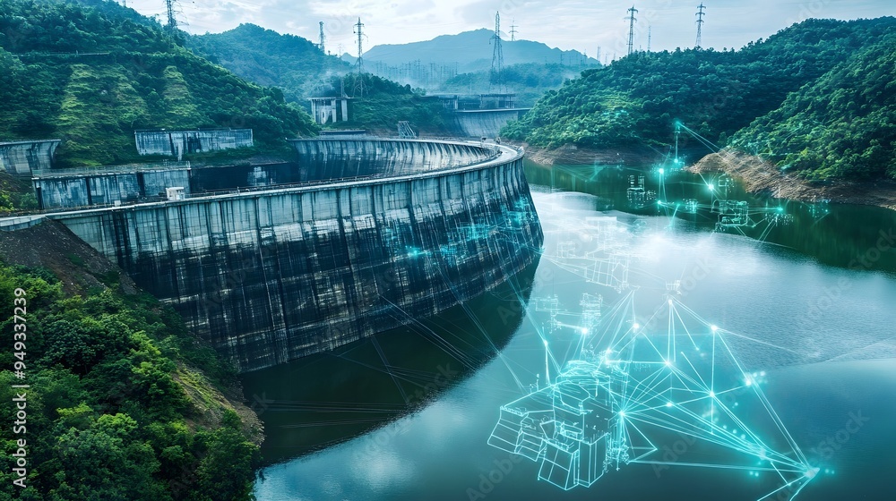 Poster advanced iot sensor network monitoring the environmental impact of large scale dam and infrastructur