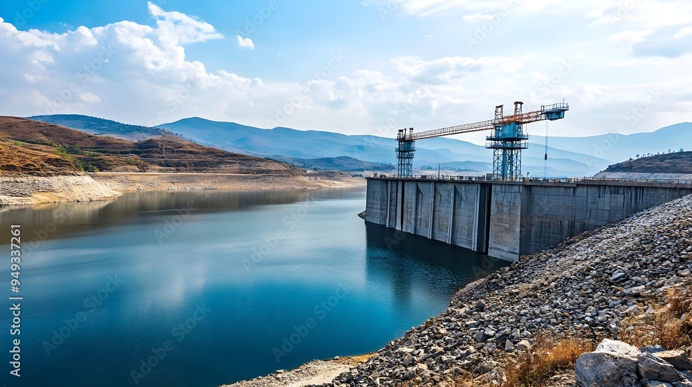Poster advanced iot sensors deployed to track and analyze the environmental impact of a large scale dam con