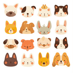 Fototapeta premium set of animals